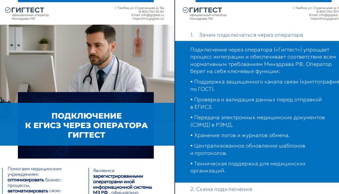 Как клиники подключаются к ЕГИСЗ ?